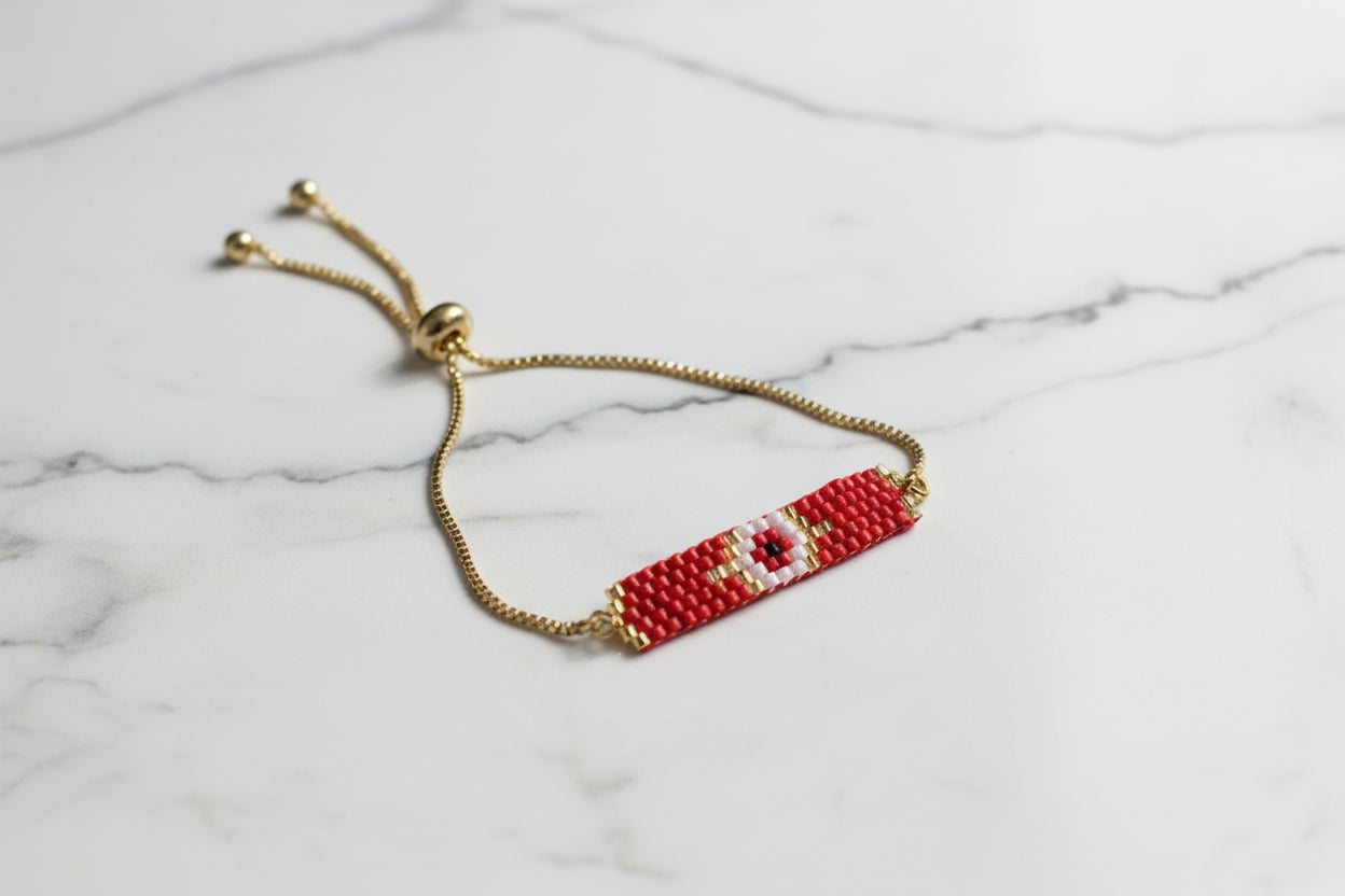 Seed beads Bracelet With Adjustable Length