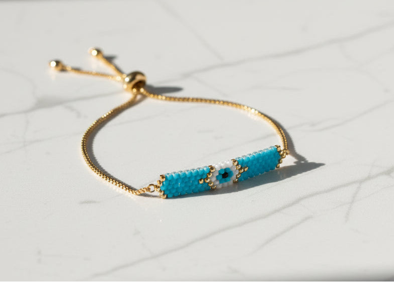 Seed beads Bracelet With Adjustable Length