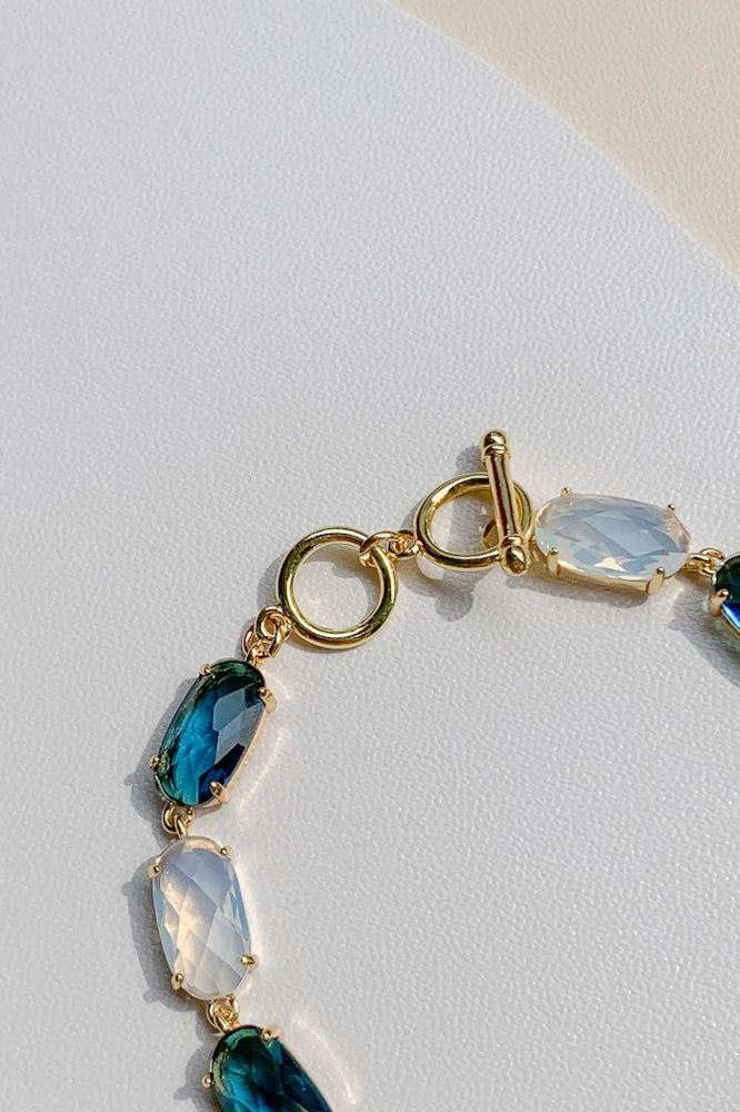 Enchanted Sparkle Glass Crystal Bracelet