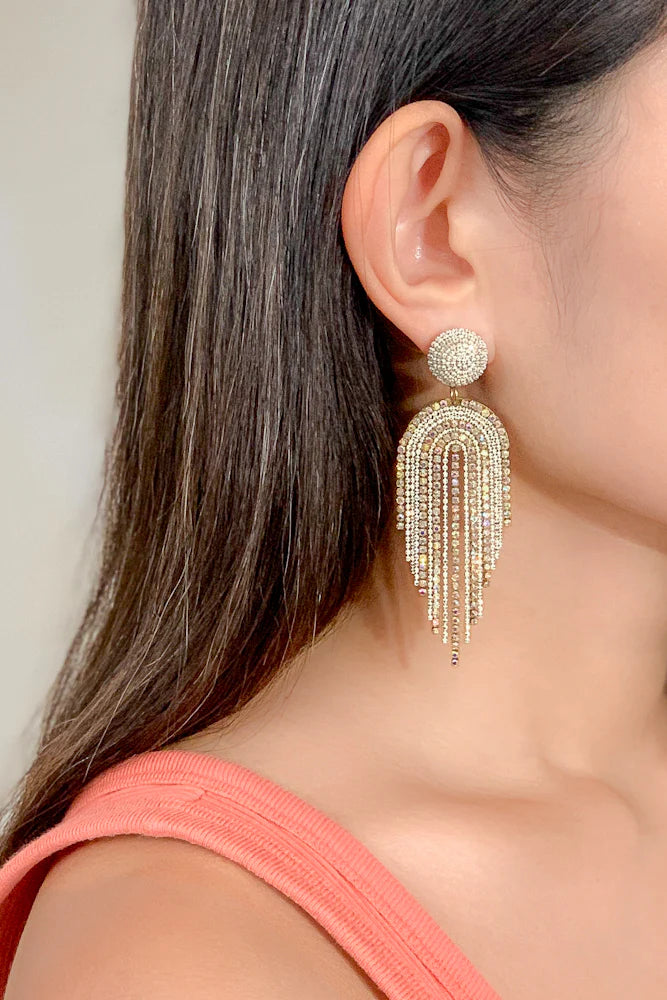 Stunning Cubic Zirconia Party Earrings