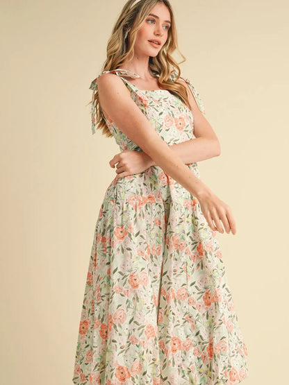Bubble Hem Midi Dress