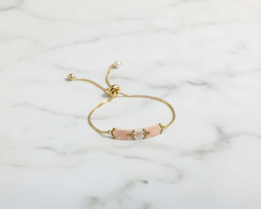 Seed beads Bracelet With Adjustable Length