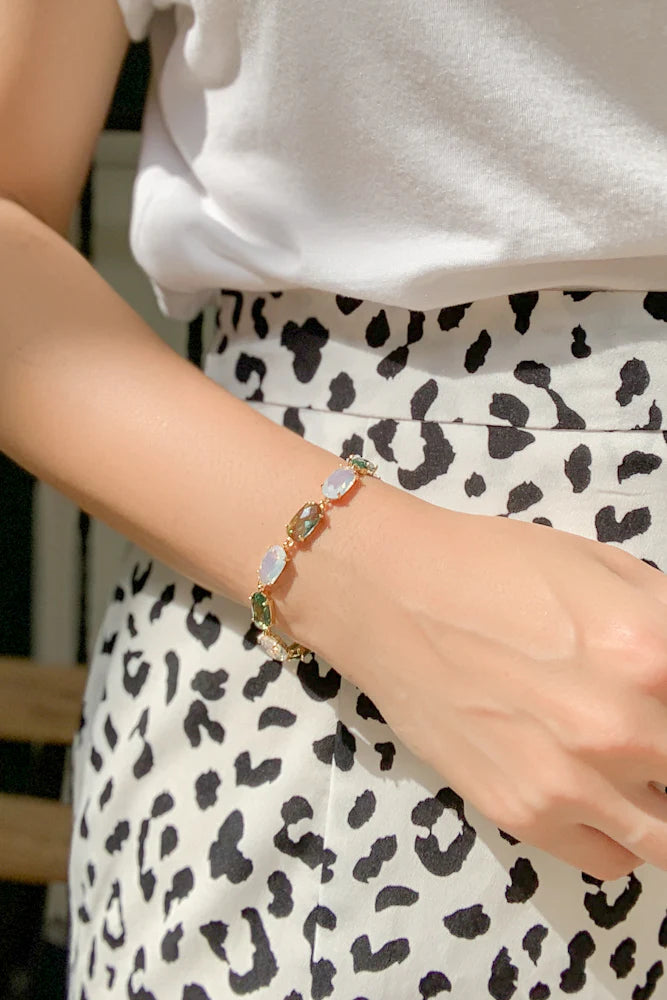 Enchanted Sparkle Glass Crystal Bracelet