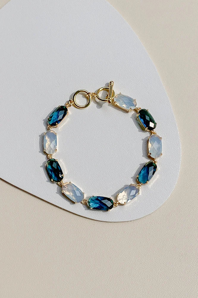 Enchanted Sparkle Glass Crystal Bracelet