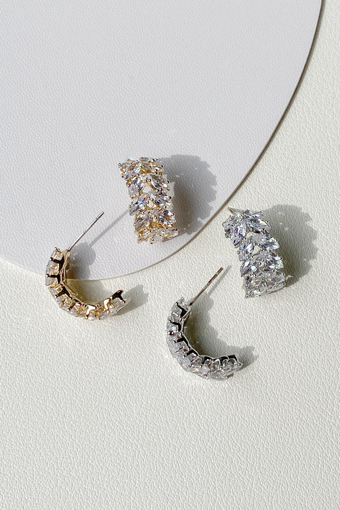 Stunning Glass Crystal Earrings