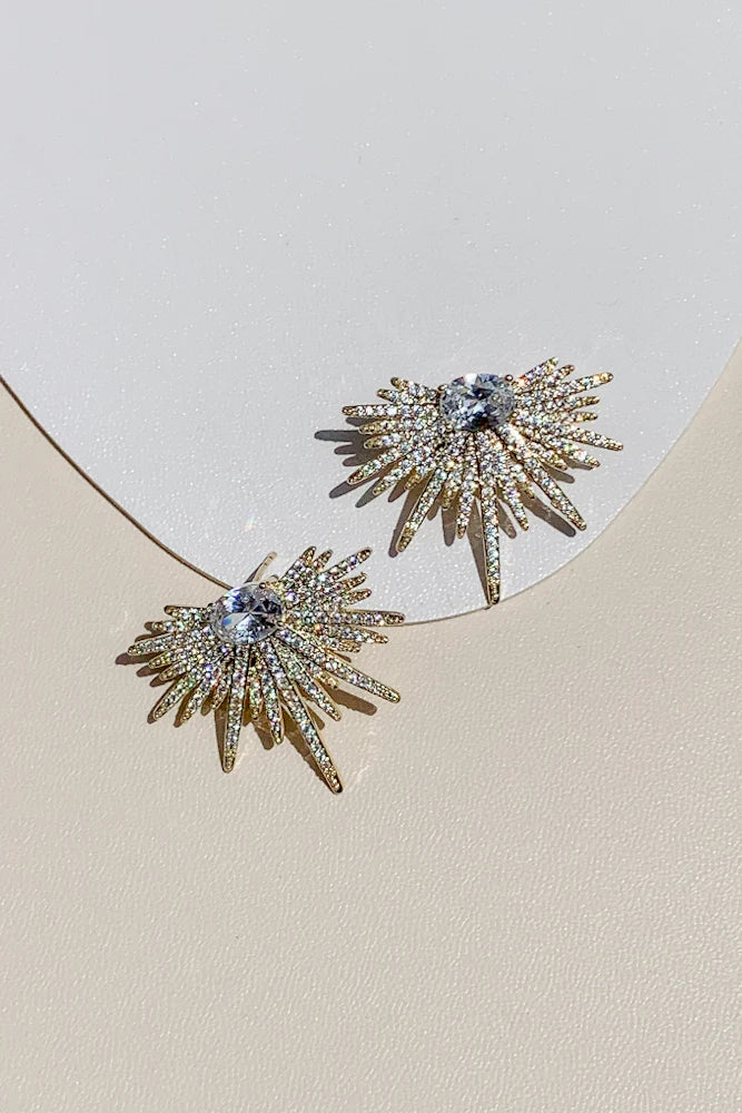 Elevate your evening with these stunning glass crystal earrings