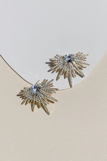 Elevate your evening with these stunning glass crystal earrings