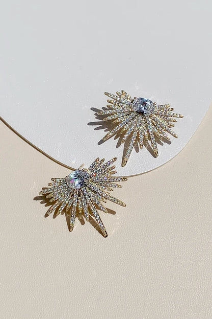 Elevate your evening with these stunning glass crystal earrings