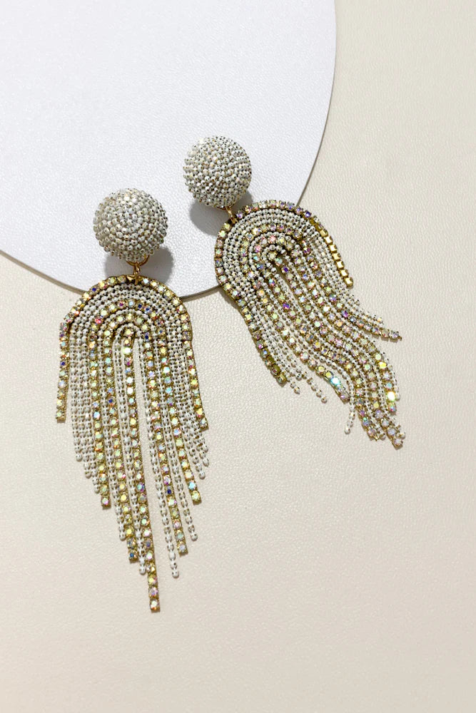 Stunning Cubic Zirconia Party Earrings